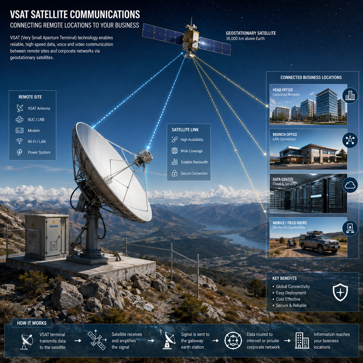 VSAT Technology Explained: Benefits, How It Works, and Applications